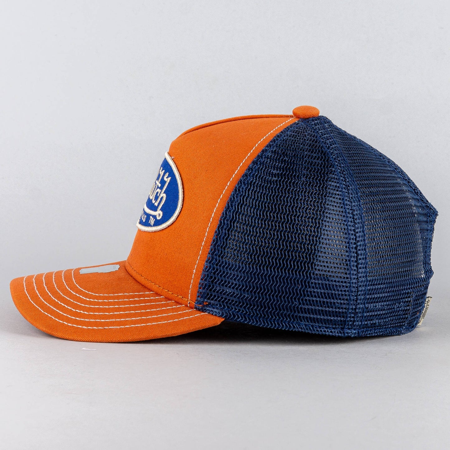 Von Dutch Originals Trucker Boston Oval Patch Cot/Twi Orange/Navy