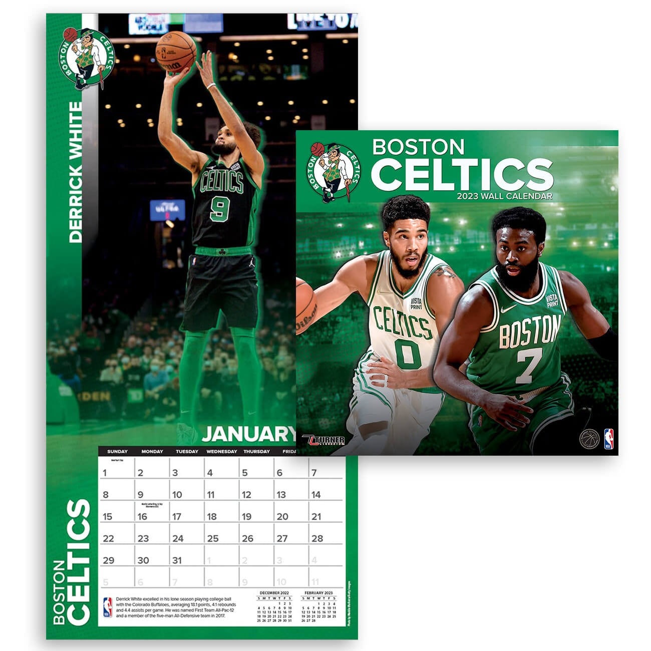 Boston Celtics - NBA - 2023 (30x60 cm) Team Wall Calendar