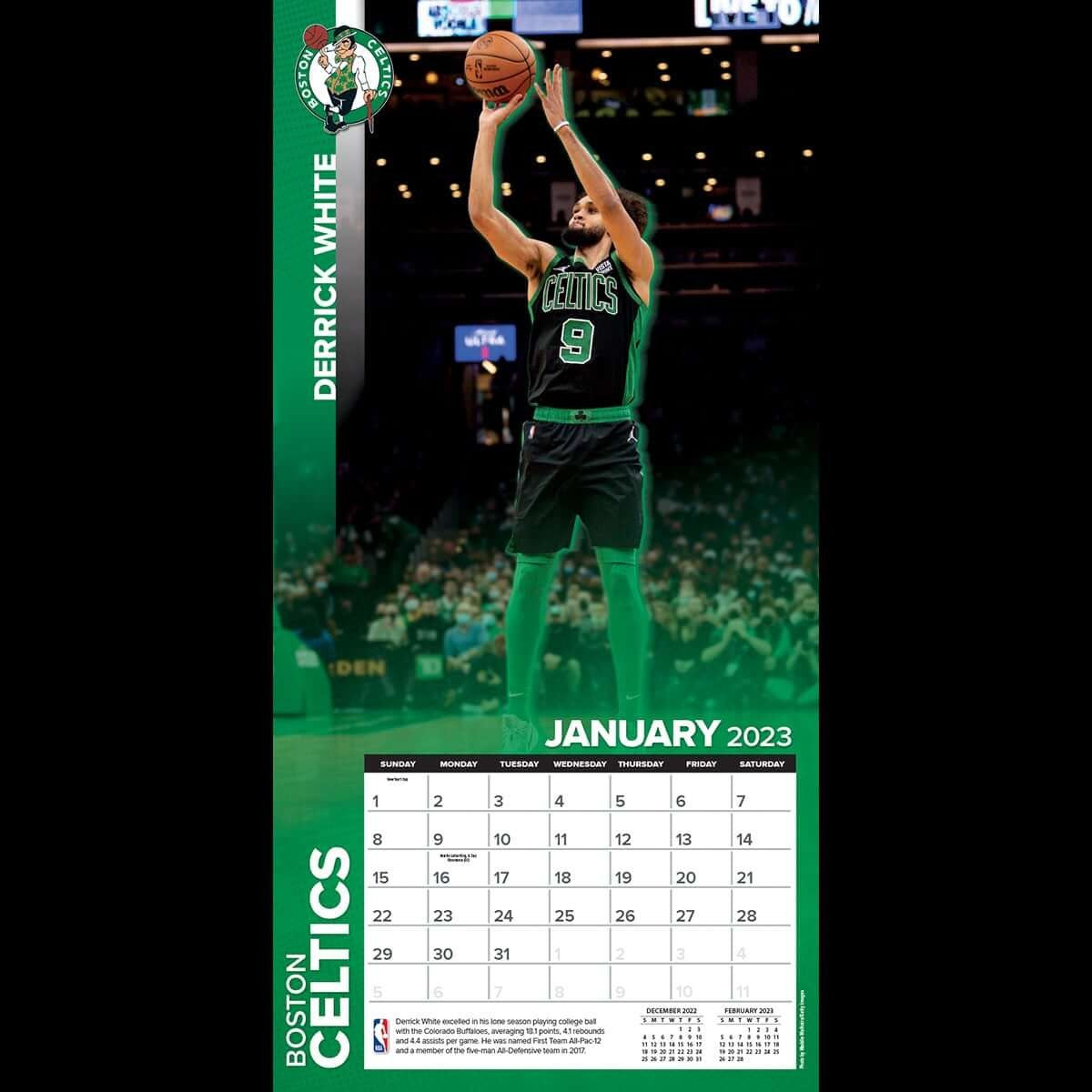 Boston Celtics - NBA - 2023 (30x60 cm) Team Wall Calendar