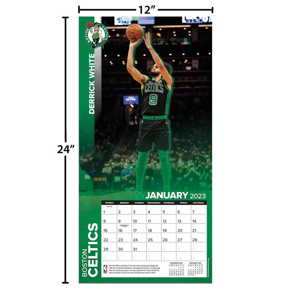 Boston Celtics - NBA - 2023 (30x60 cm) Team Wall Calendar