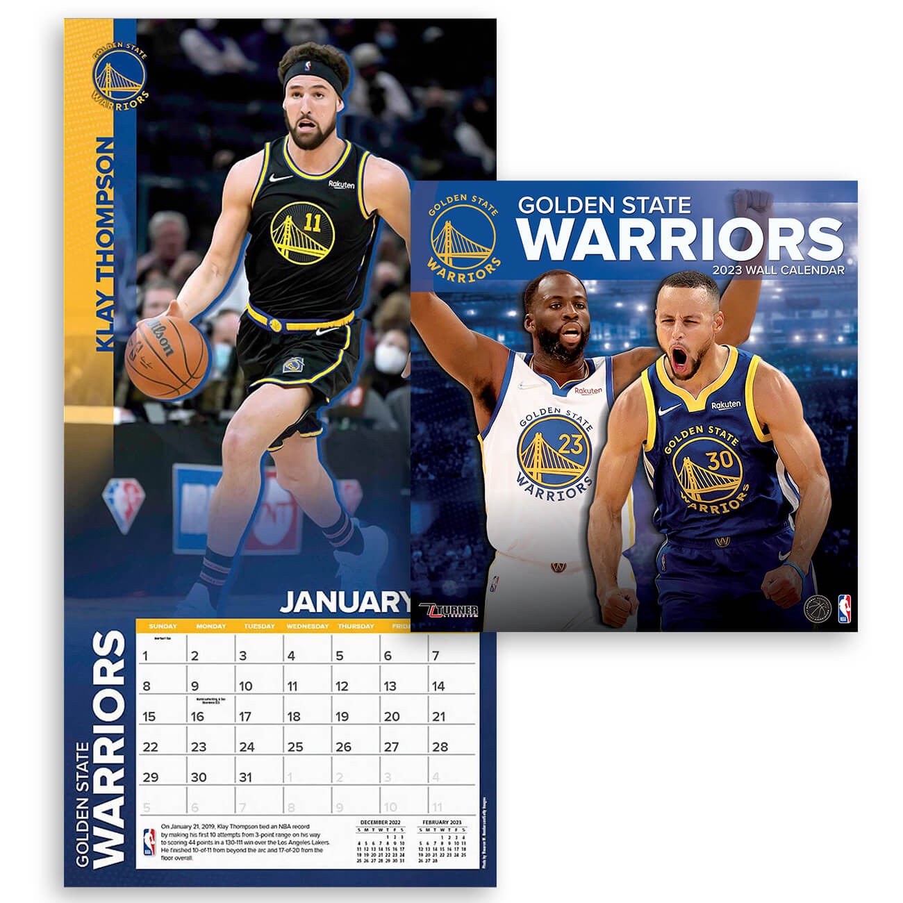 Golden State Warriors - NBA - 2023 (30x60 cm) Team Wall Calendar