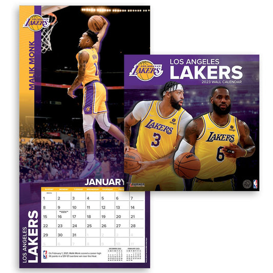 Los Angeles Lakers - NBA - 2023 (30x60 cm) Team Wall Calendar