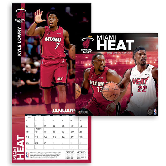 Miami Heat - NBA - 2023 (30x60 cm) Team Wall Calendar