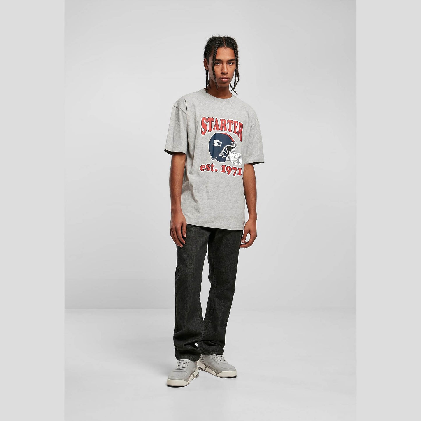 Starter Football Tee heathergrey