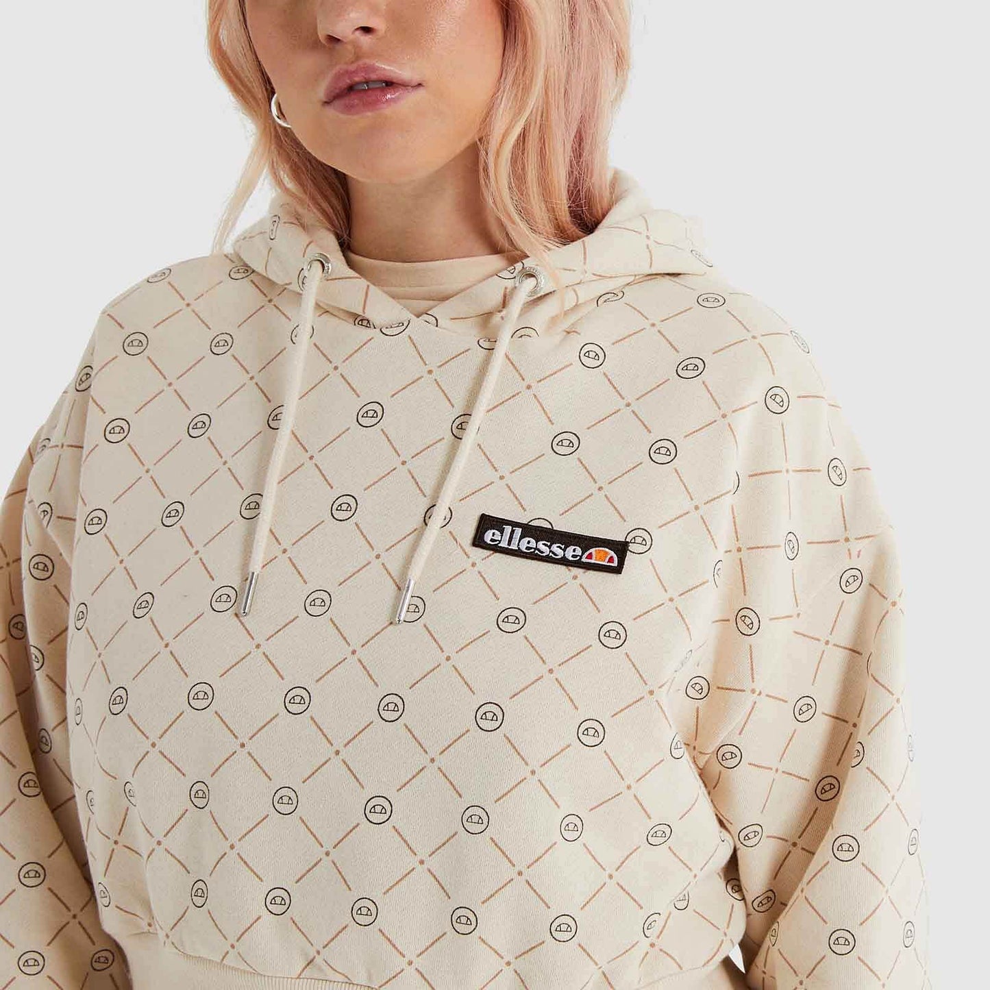 Ellesse Marinell Crop Hoody Beige