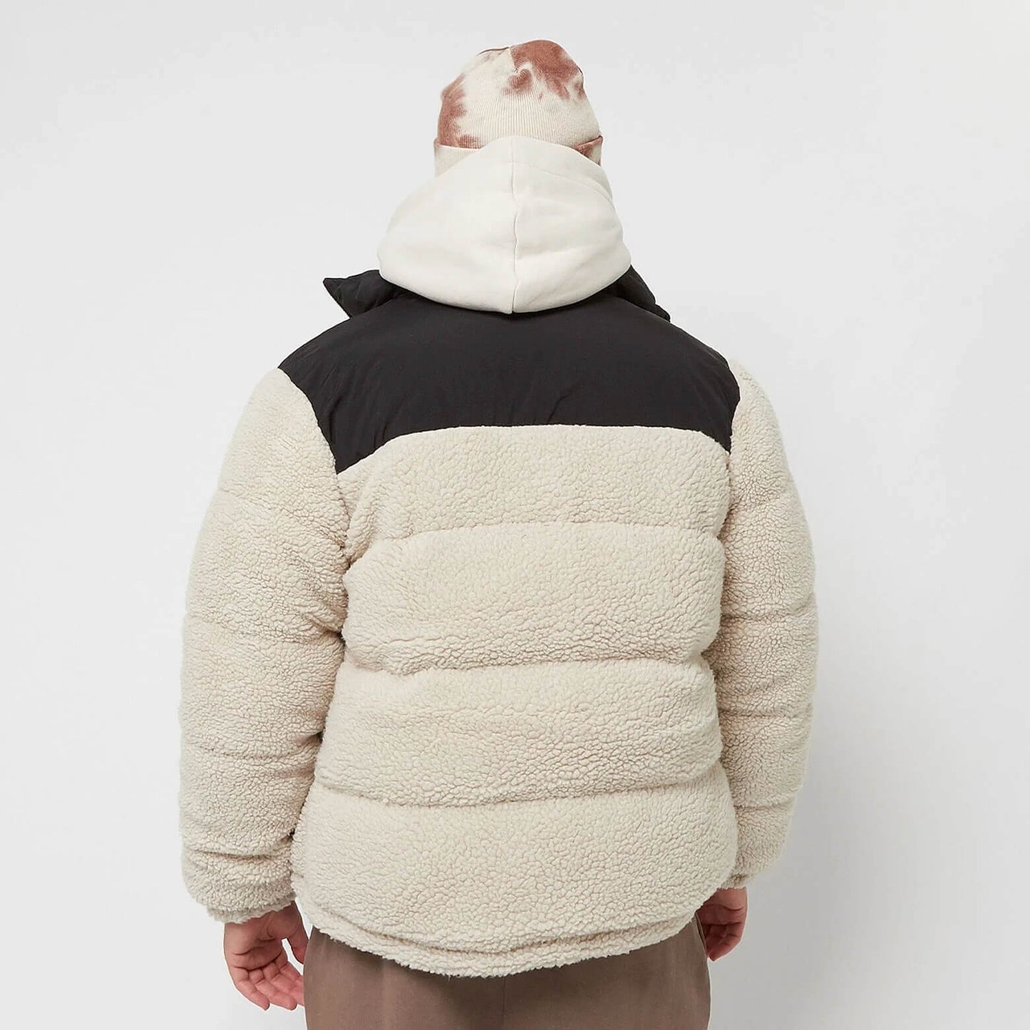 Karl Kani KK Retro Teddy Puffer Jacket light sand/black