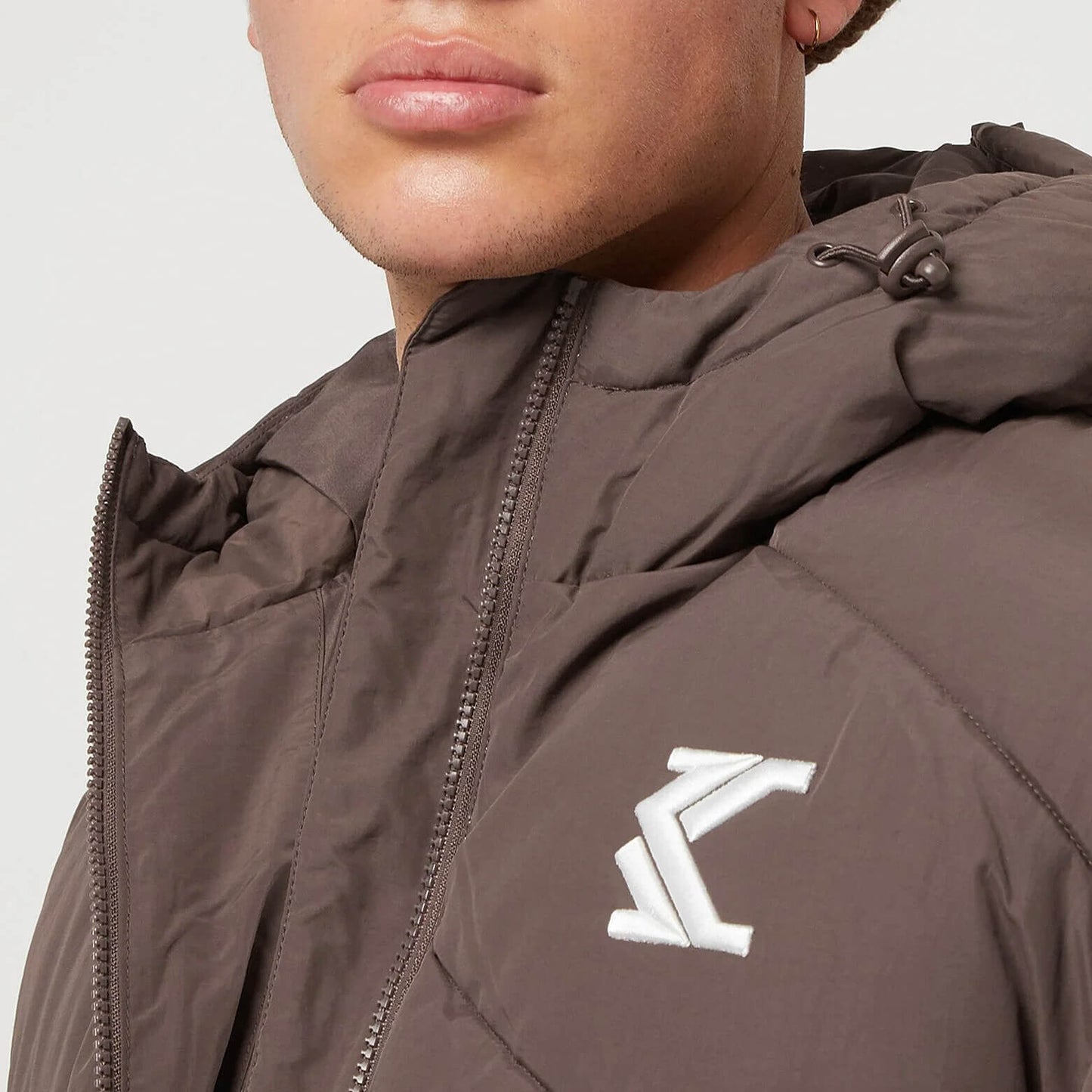 Zimná bunda Karl Kani KK OG Hooded Puffer Jacket hnedá