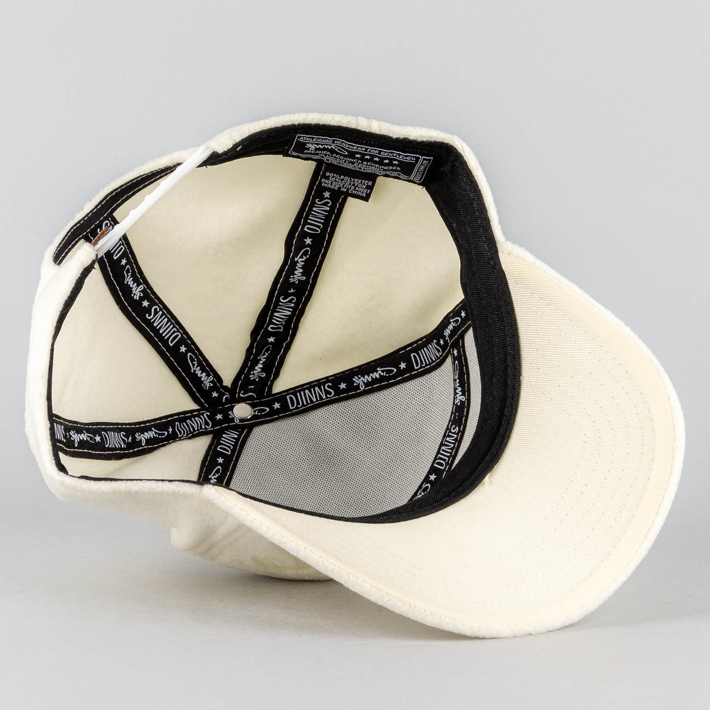 Djinn's Trucker Cap RFT Embo Fleece Offwhite