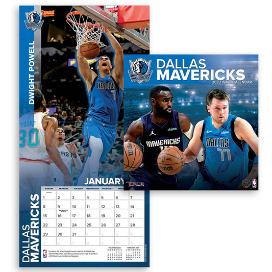 Dallas Mavericks - NBA - 2023 (30x60 cm) Team Wall Calendar