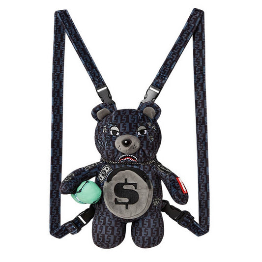 Sprayground Money Check Grey Mini Cub Bear