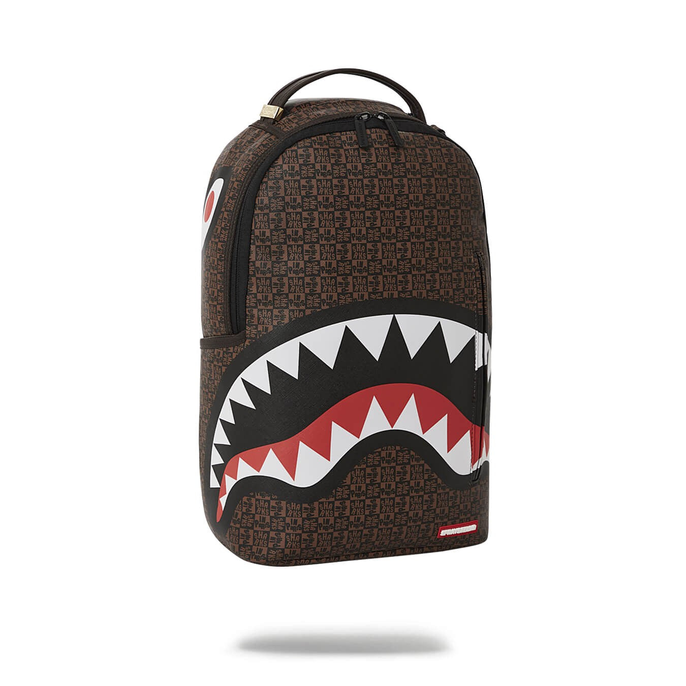 Sprayground Sharks In Paris Check Backpack - Brown