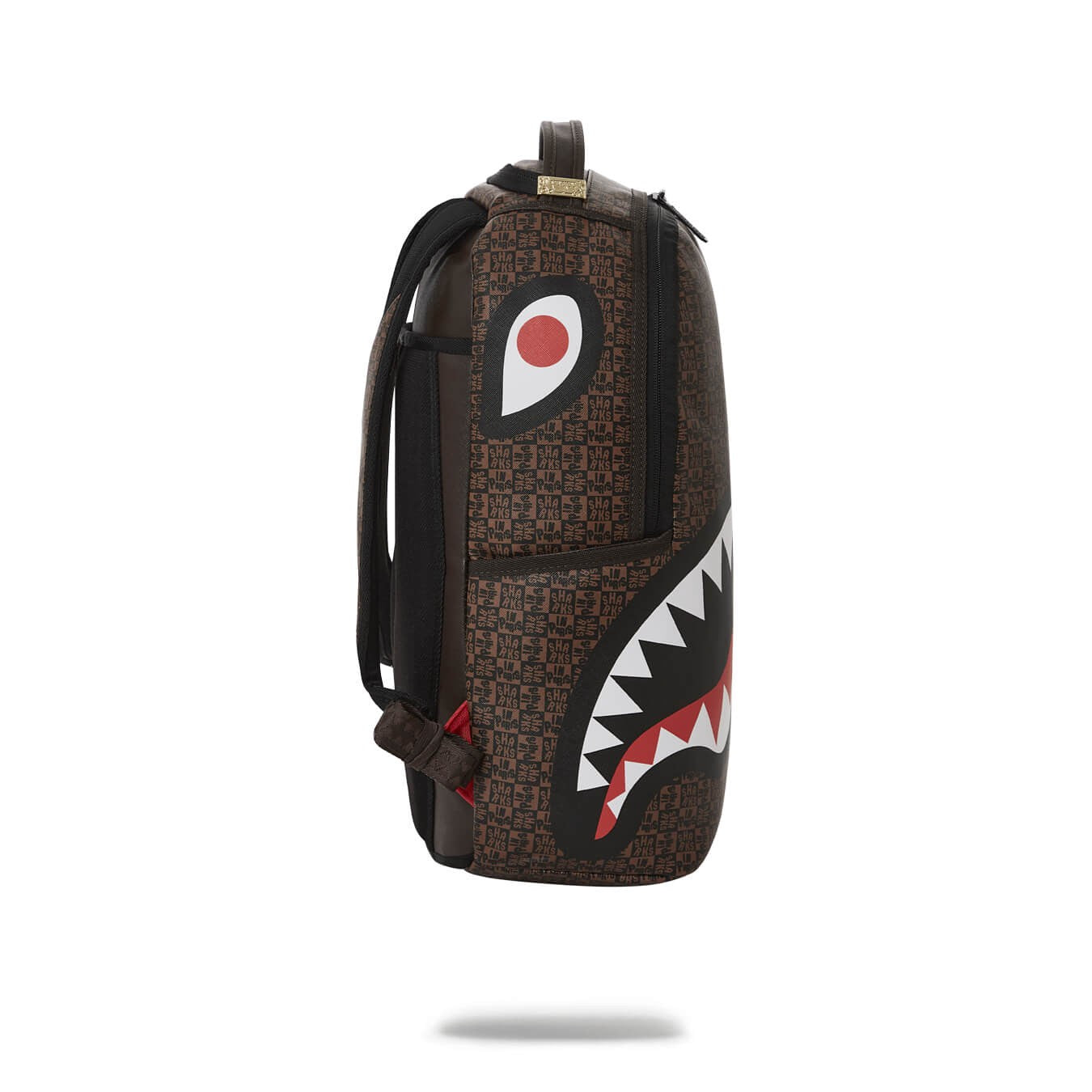 Sprayground Sharks In Paris Check Backpack - Brown