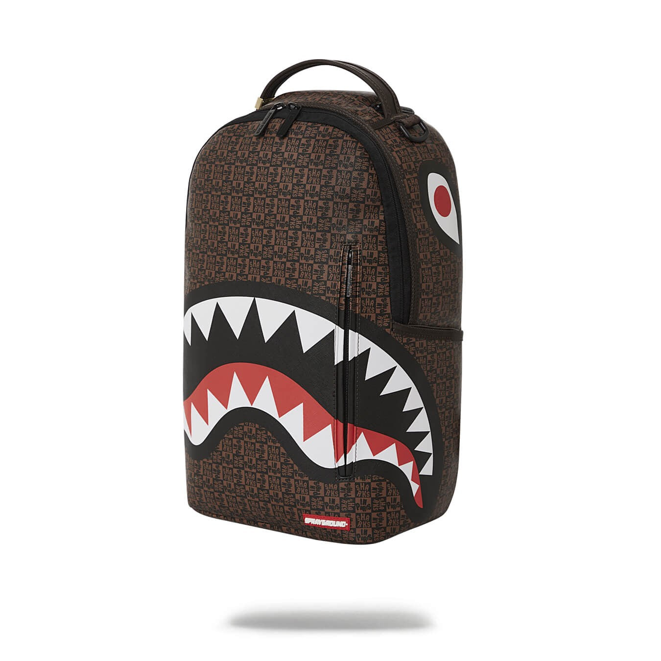 Sprayground Sharks In Paris Check Backpack - Brown