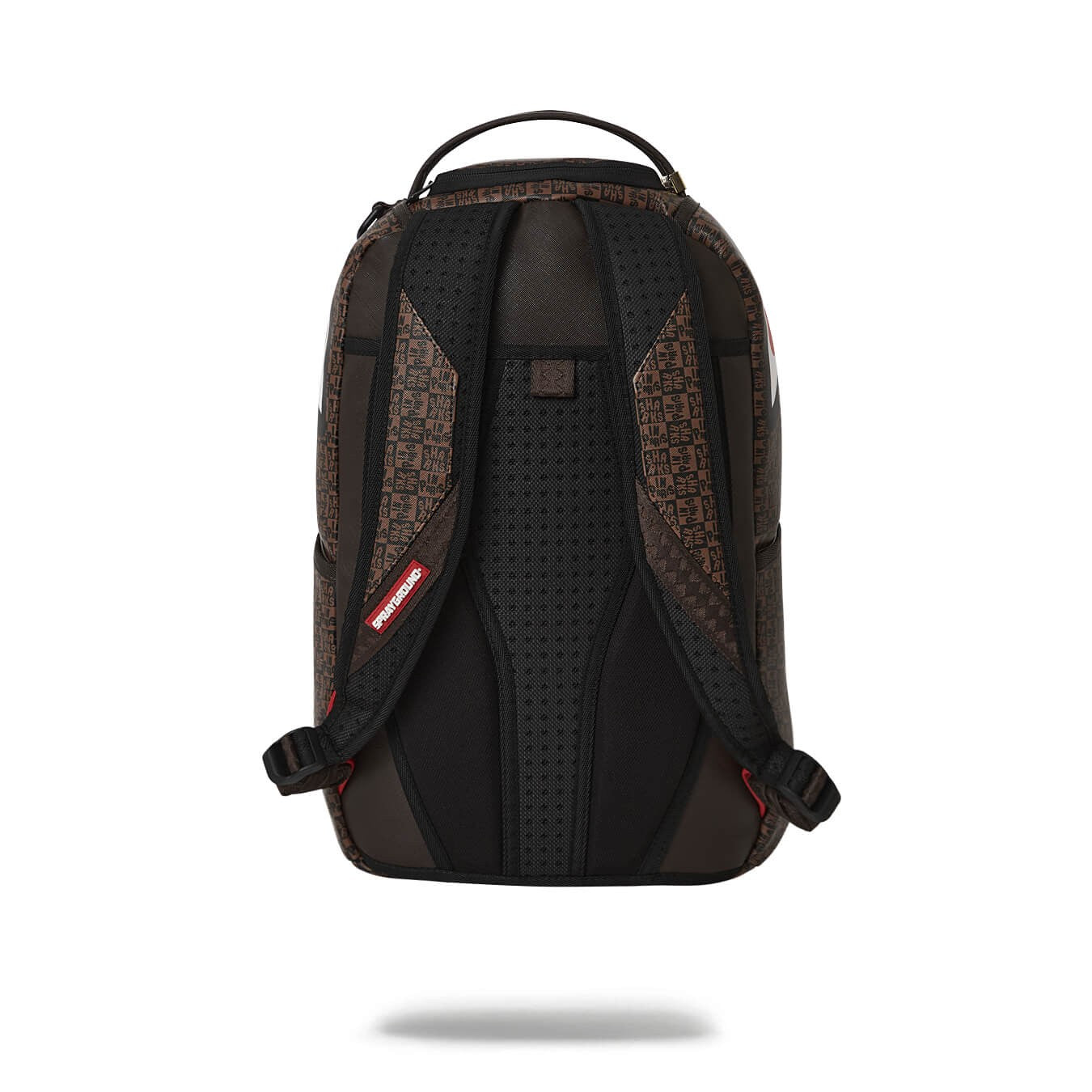 Sprayground Sharks In Paris Check Backpack - Brown