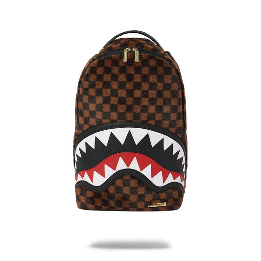 Sprayground Fur Sharks In Paris Backpack - Brown