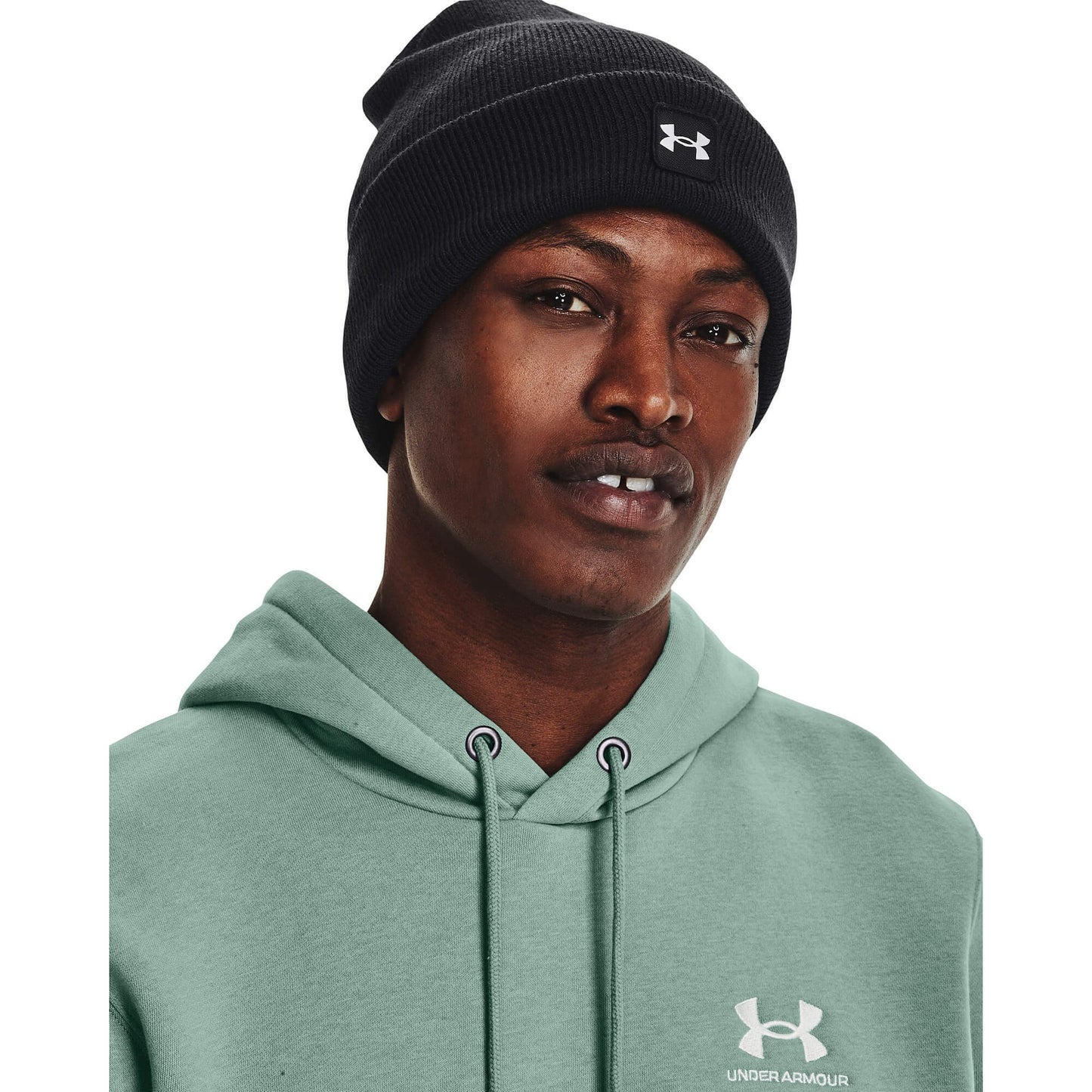 Under Armour Unisex UA Halftime Cuff Beanie Black / White