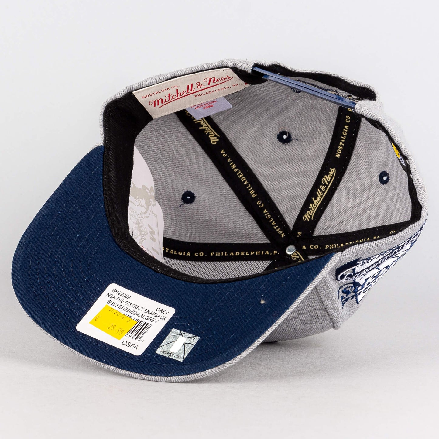 Mitchell & Ness The District Snapback Los Angeles Lakers Grey