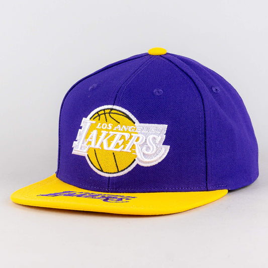 Mitchell & Ness Logo Bill Snapback Los Angeles Lakers Purple / Yellow