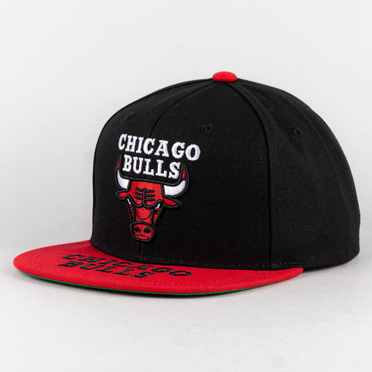 Mitchell & Ness Logo Bill Snapback Chicago Bulls Black / Red