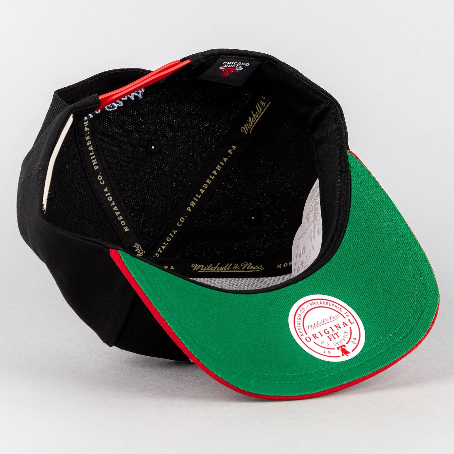 Mitchell & Ness Logo Bill Snapback Chicago Bulls Black / Red