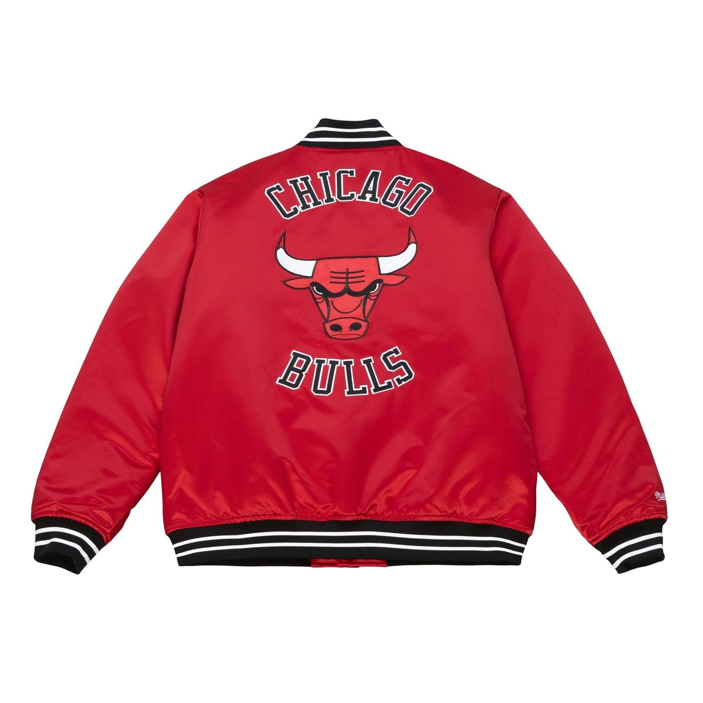 Bunda bomber Mitchell & Ness NBA Heavyweight Satin Jacket Chicago Bulls červená