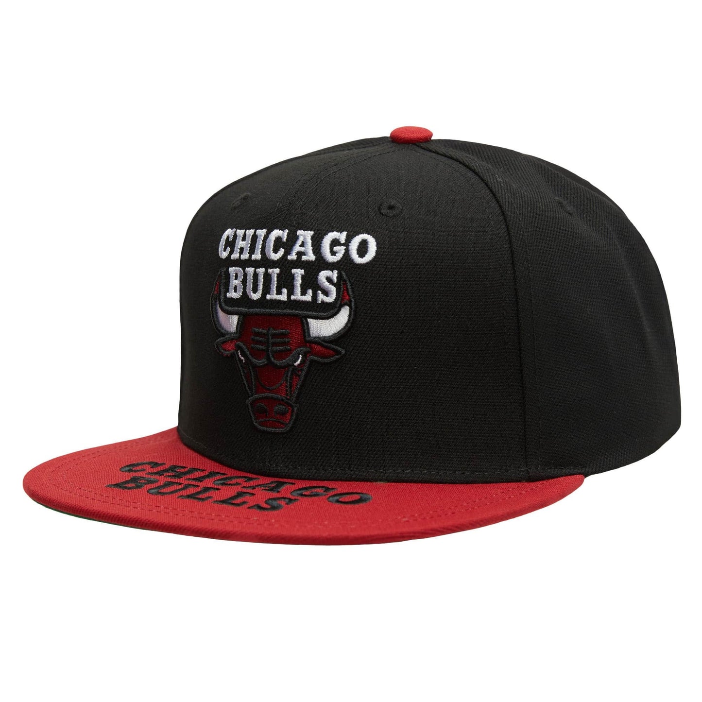 Mitchell & Ness Logo Bill Snapback Chicago Bulls Black / Red