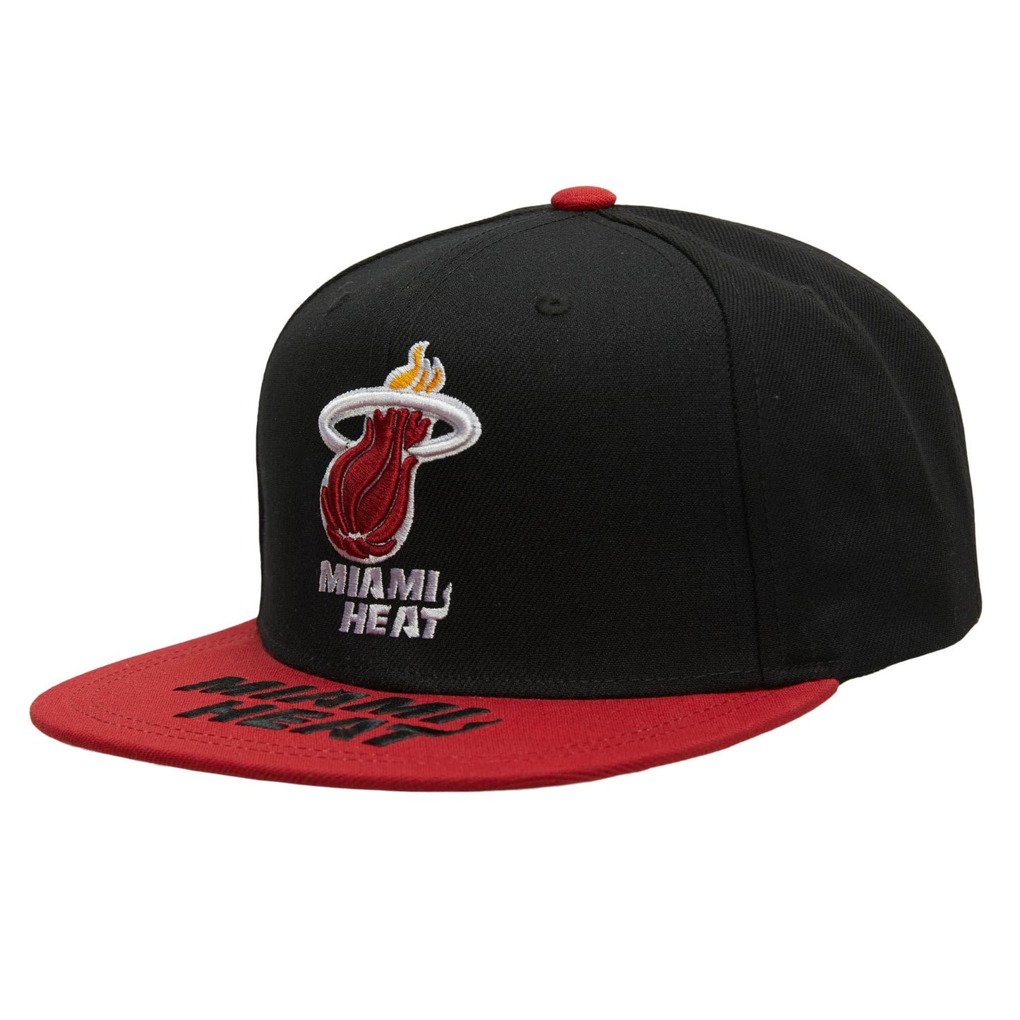 Šiltovka Mitchell & Ness NBA Logo Bill HWC Miami Heat čierna/červená