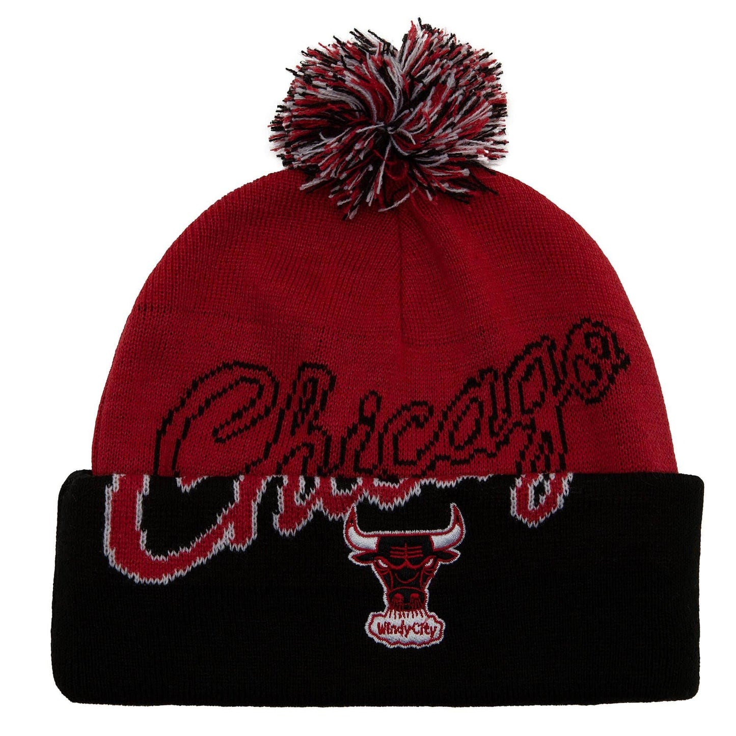 Mitchell & Ness Double Take Pom Knit Hwc Chicago Bulls Red