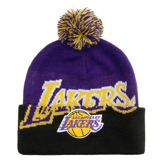 Mitchell & Ness Double Take Pom Knit Hwc Los Angeles Lakers Purple