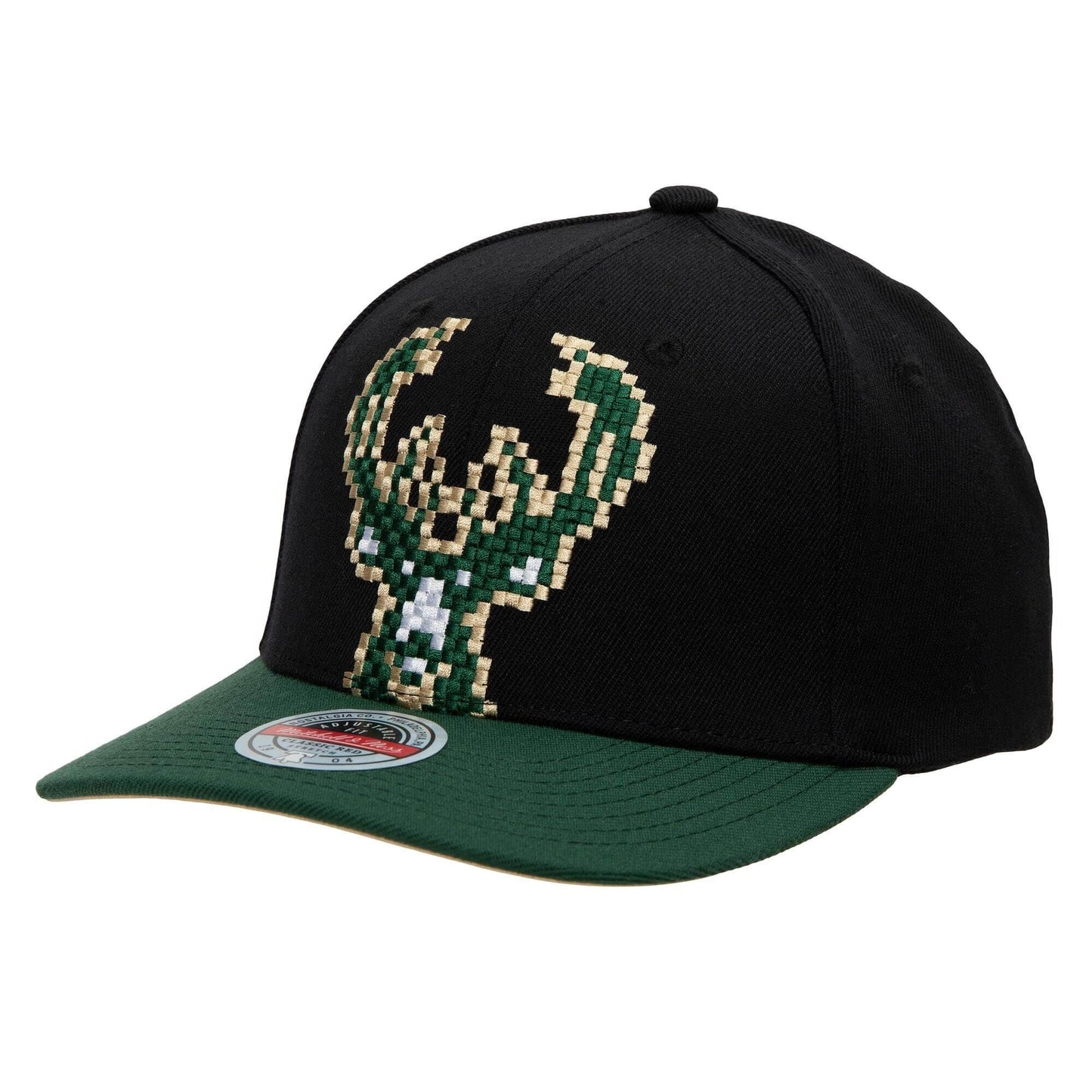 Mitchell & Ness 8-Bit XL Classic Red Milwaukee Bucks Black