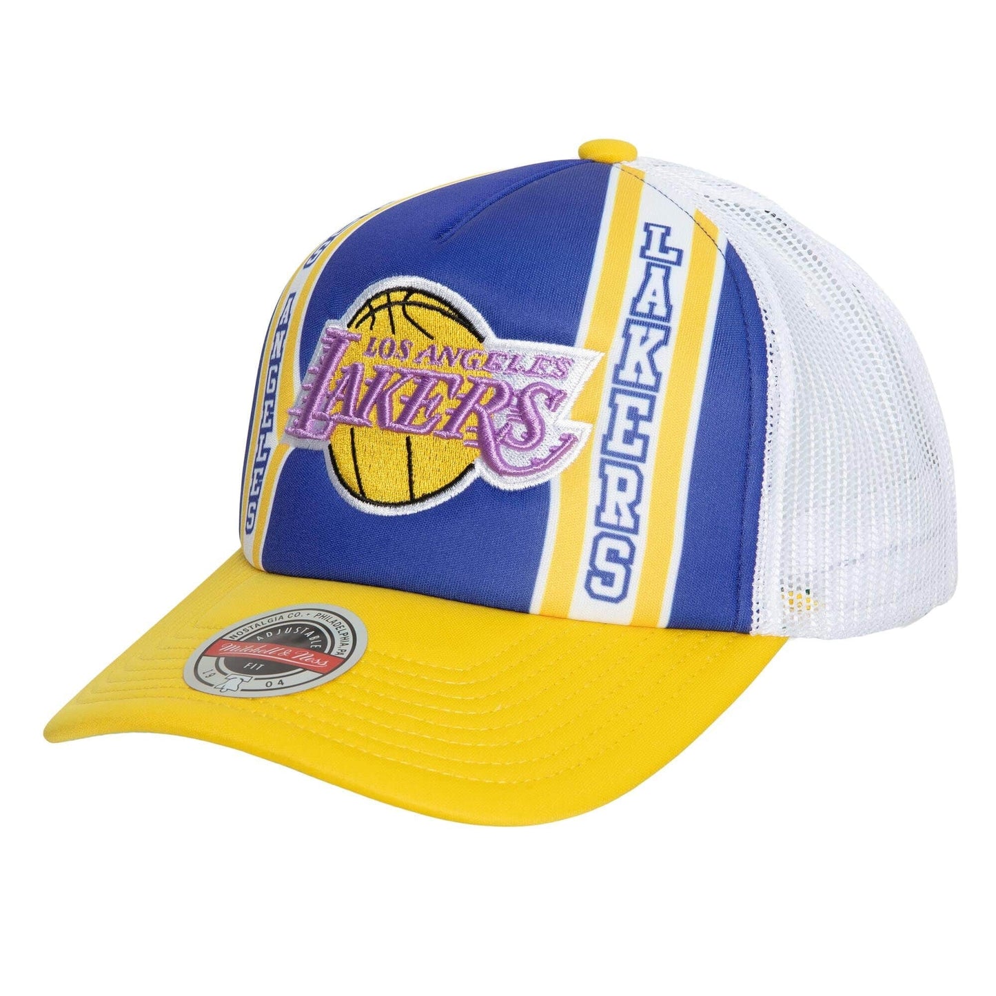 Mitchell & Ness NBA RETRO TRUCKER SNAPBACK HWC LOS ANGELES LAKERS PURPLE / YELLOW