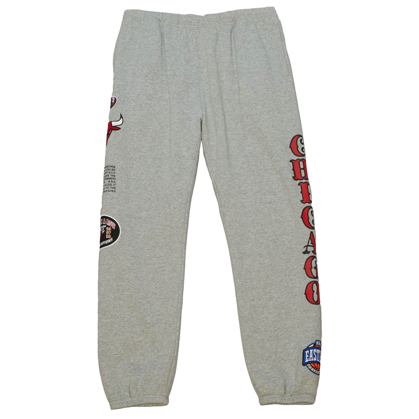 Tepláky Mitchell & Ness NBA Team Origins Fleece Pant Chicago Bulls šedé