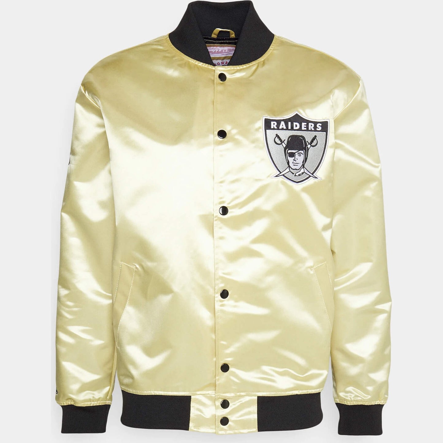 Bunda Mitchell & Ness NFL Fashion Lw Satin Jacket Oakland Raiders žltá