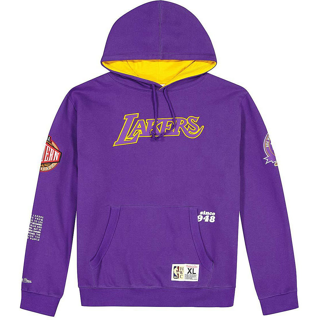 Mitchell & Ness Team Origins Fleece Hoody Los Angeles Lakers Purple