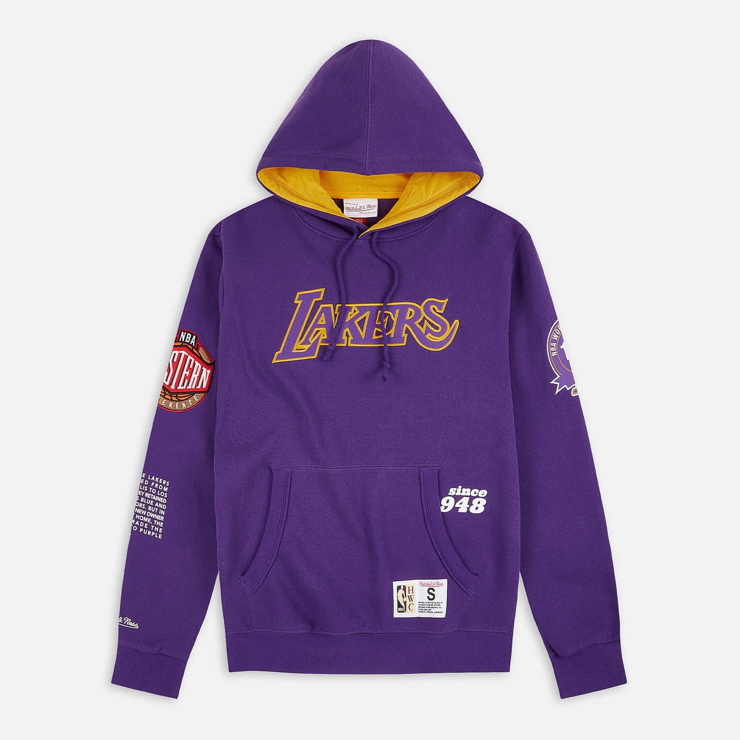 Mitchell & Ness Team Origins Fleece Hoody Los Angeles Lakers Purple