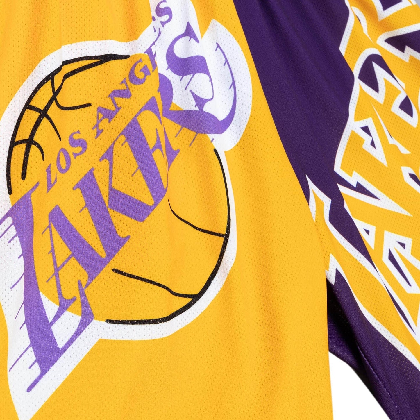 Detské basketbalové šortky Mitchell & Ness NBA Big Face Fashion Shorts 5.0 Los Angeles Lakers žlté