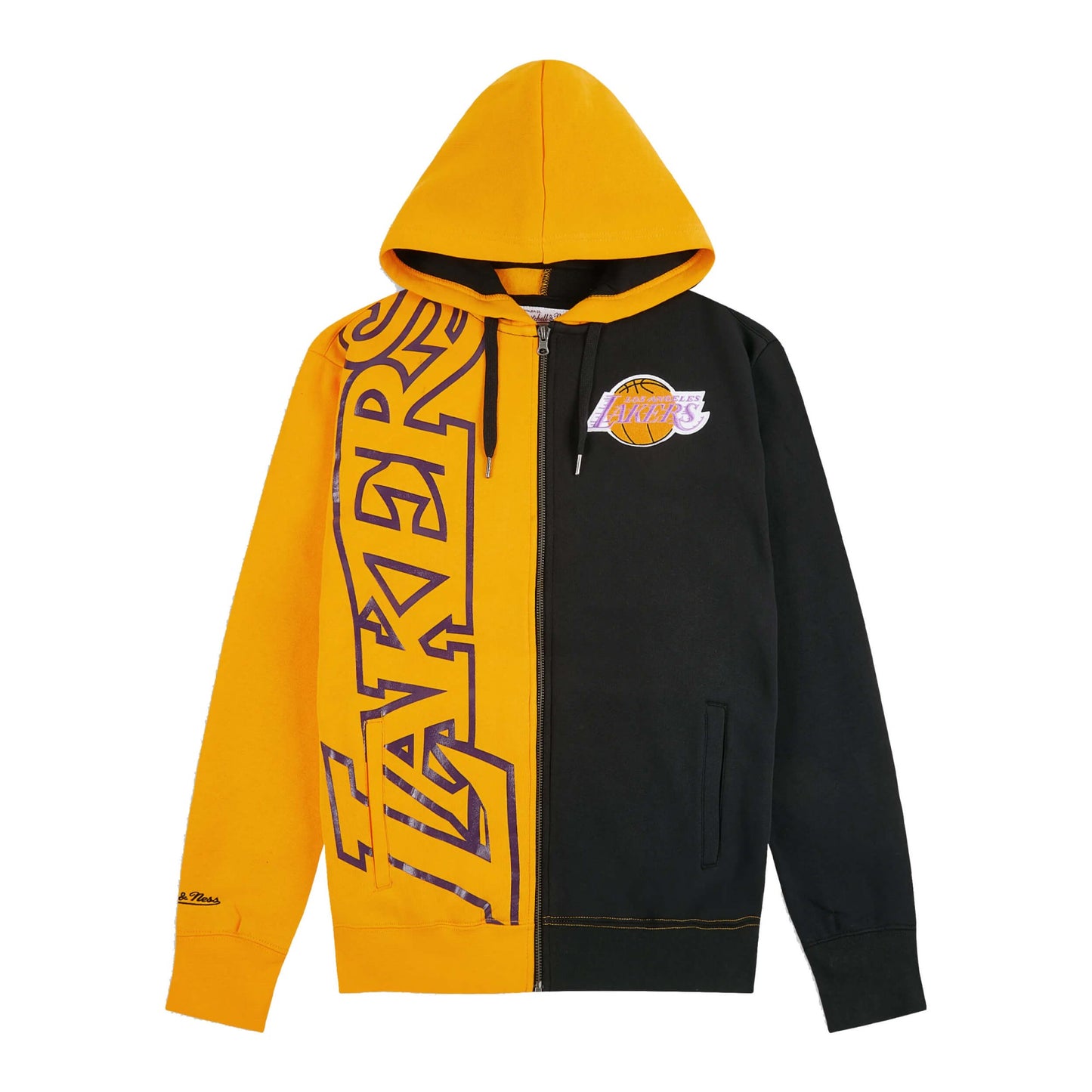 Mitchell & Ness Full Zip Fleece 2.0 Los Angeles Lakers Yellow / Black