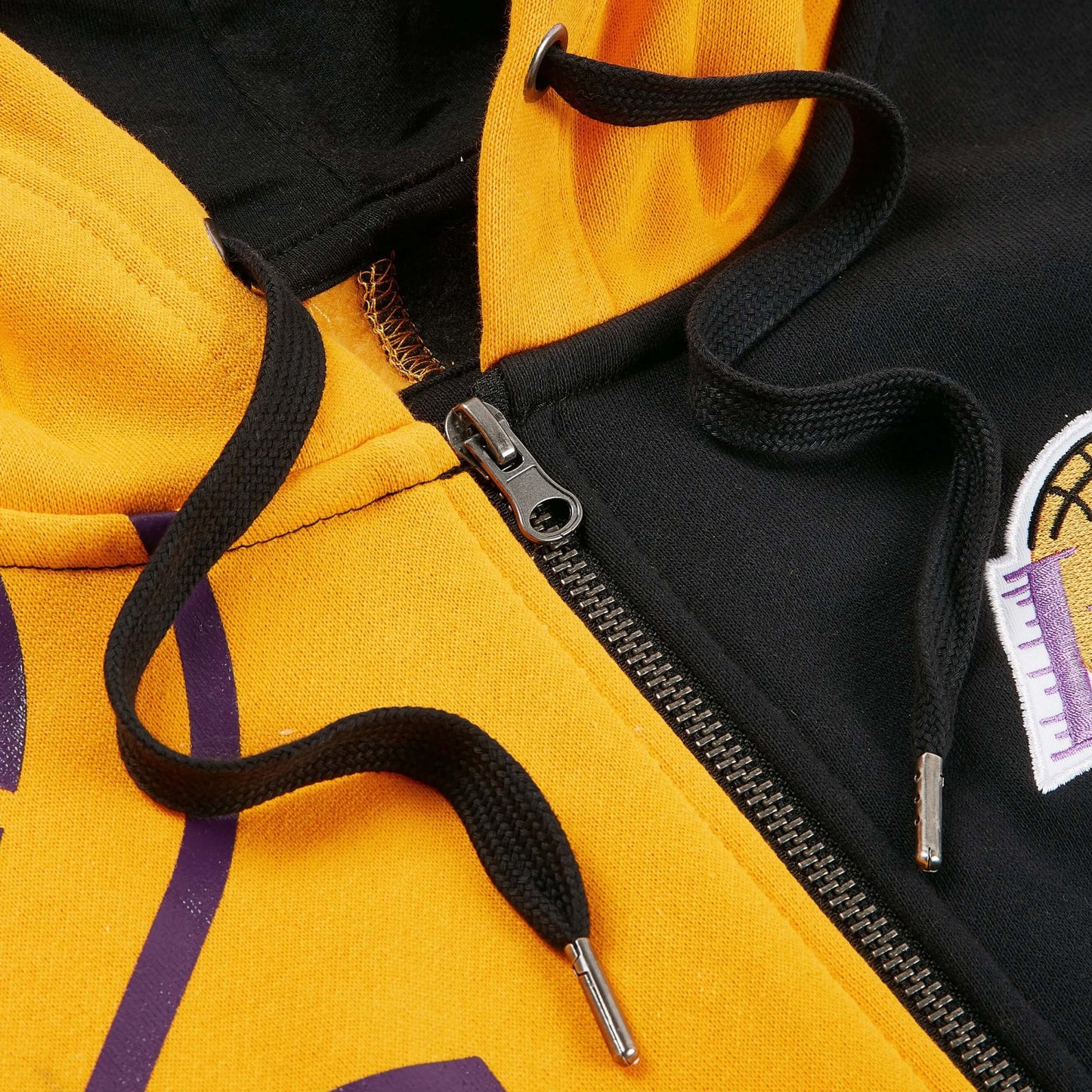 Mitchell & Ness Full Zip Fleece 2.0 Los Angeles Lakers Yellow / Black