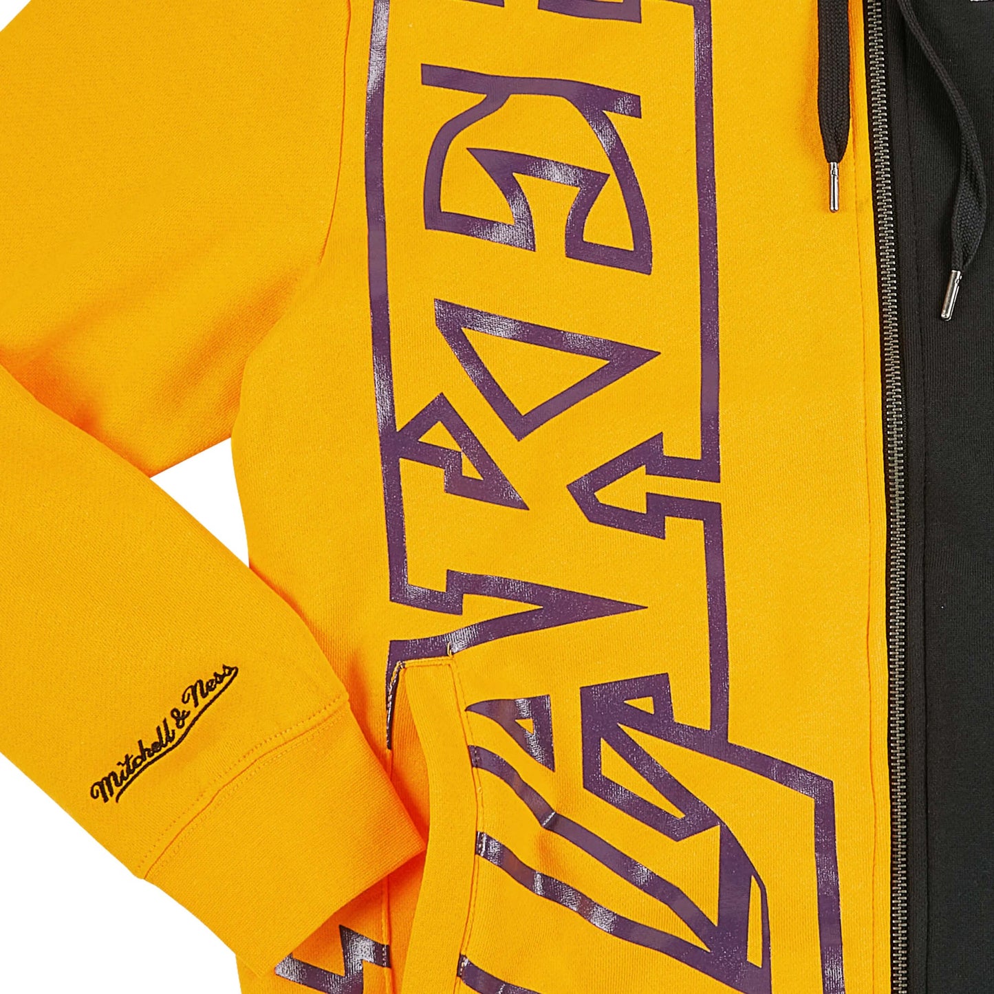 Mitchell & Ness Full Zip Fleece 2.0 Los Angeles Lakers Yellow / Black