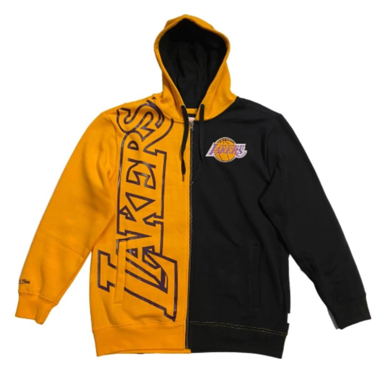 Mitchell & Ness Full Zip Fleece 2.0 Los Angeles Lakers Yellow / Black