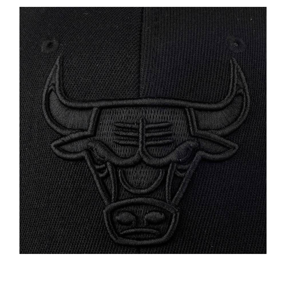 Mitchell & Ness Blk/Blk Logo Classic Red Chicago Bulls Black