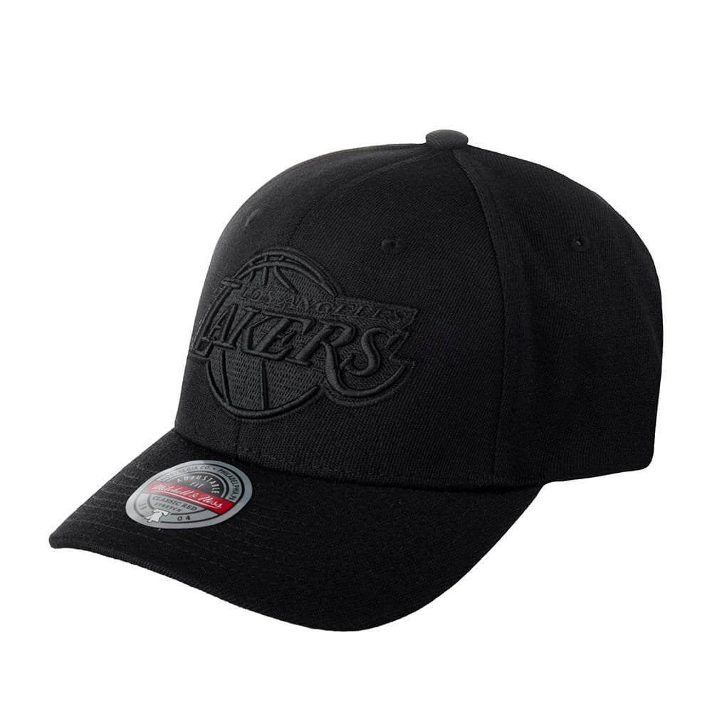 Mitchell & Ness Blk/Blk Logo Classic Red Los Angeles Lakers Black