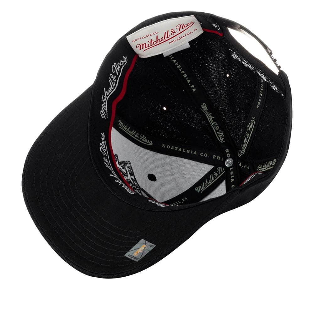 Mitchell & Ness Blk/Blk Logo Classic Red Los Angeles Lakers Black