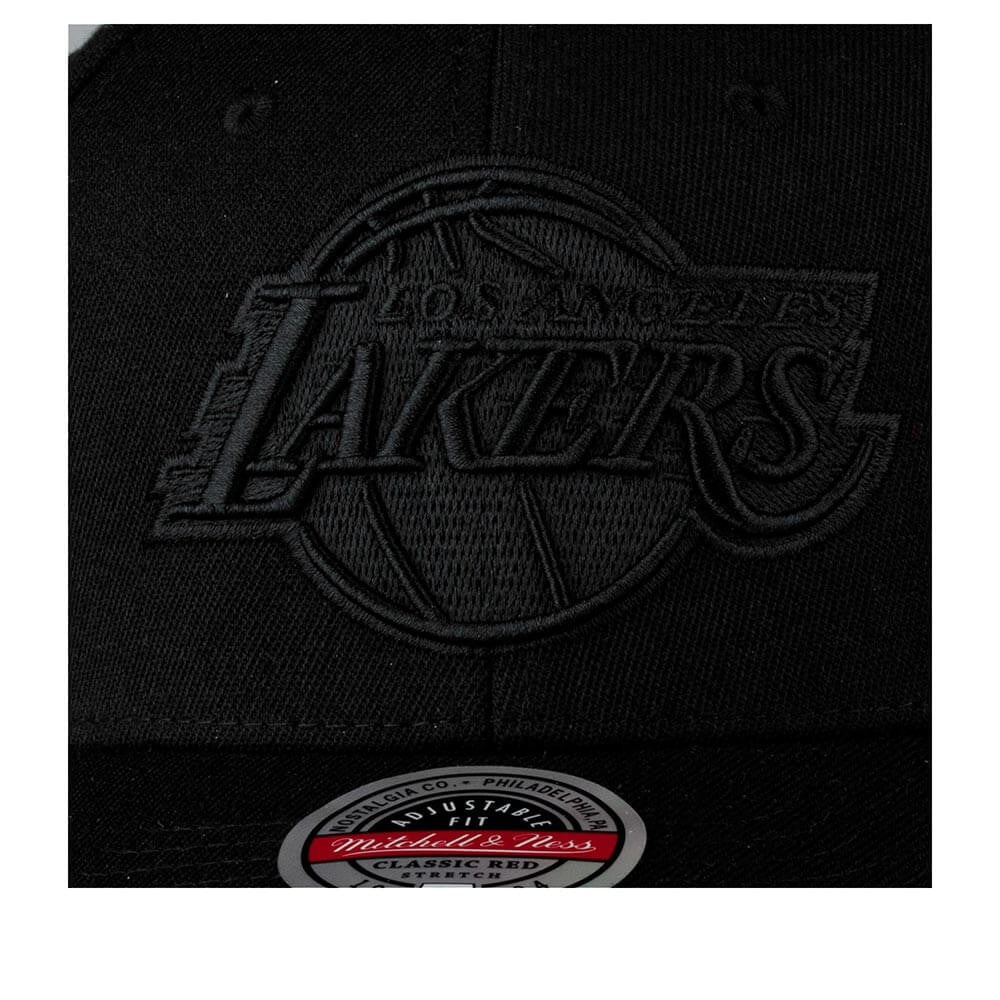 Mitchell & Ness Blk/Blk Logo Classic Red Los Angeles Lakers Black