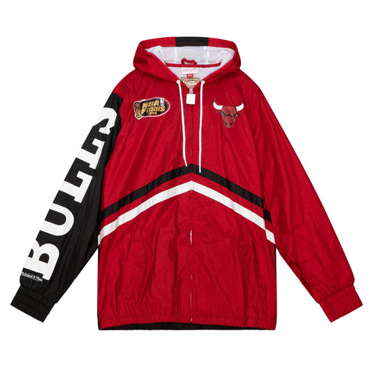 Vetrovka Mitchell & Ness NBA Undeniable Full Zip Windbreaker Chicago Bulls červená