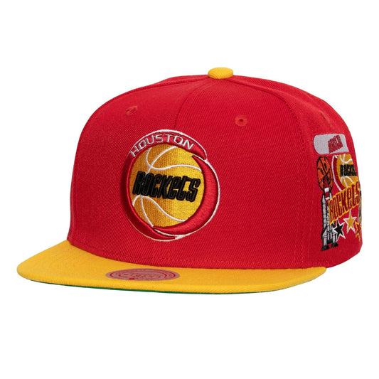 Šiltovka Mitchell & Ness NBA Patch Overload Snapback HWC Houston Rockets červená