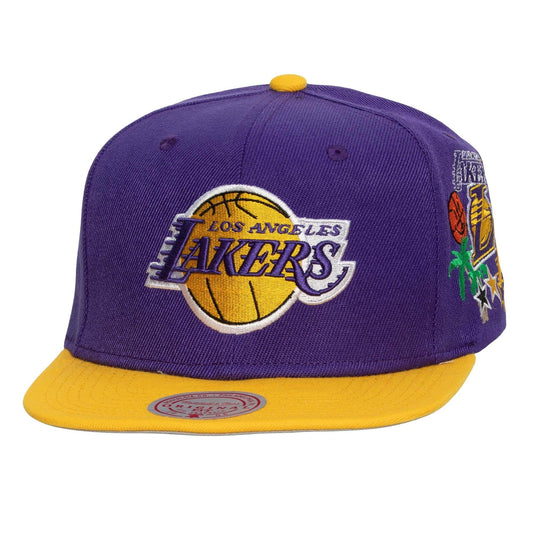 Mitchell & Ness Patch Overload Snapback Los Angeles Lakers Purple / Yellow