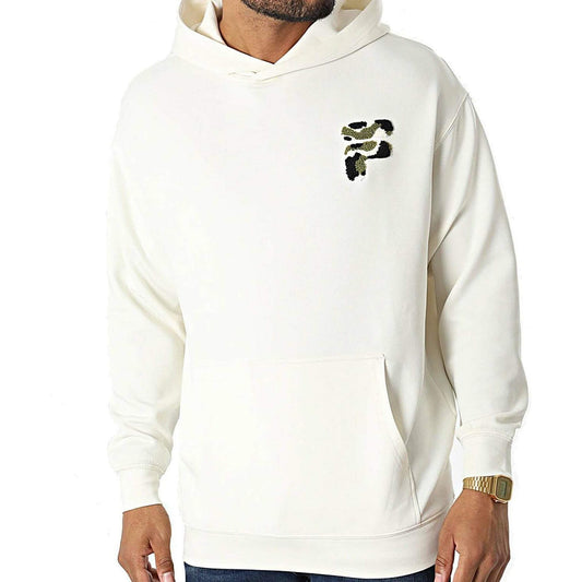 Mikina s kapucňou FILA CATANZARO elongated hoody krémová biela