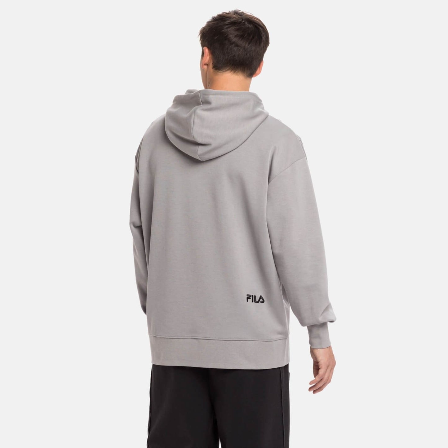 Mikina s kapucňou FILA THIERS oversized hoody šedá