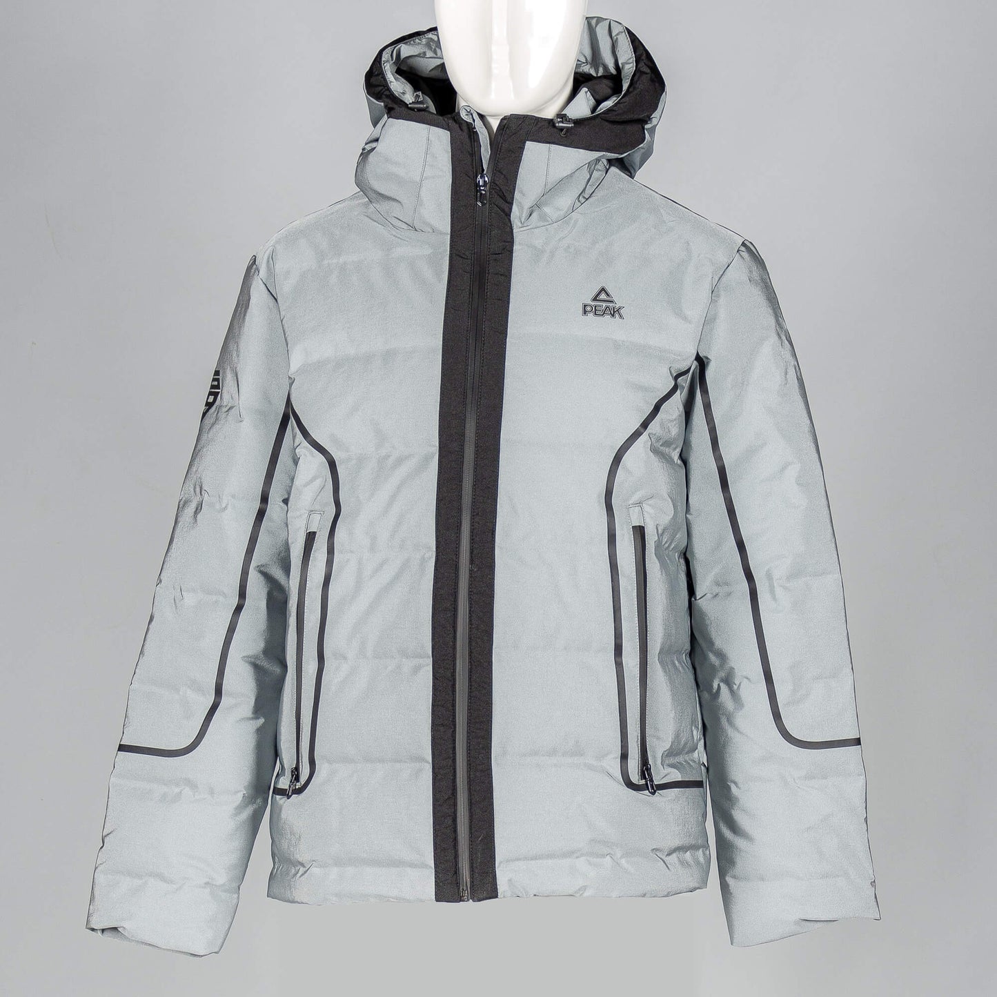 Pánska páperová bunda PEAK TONY PARKER HEAVY DOWN JACKET SLIVER GRAY šedá